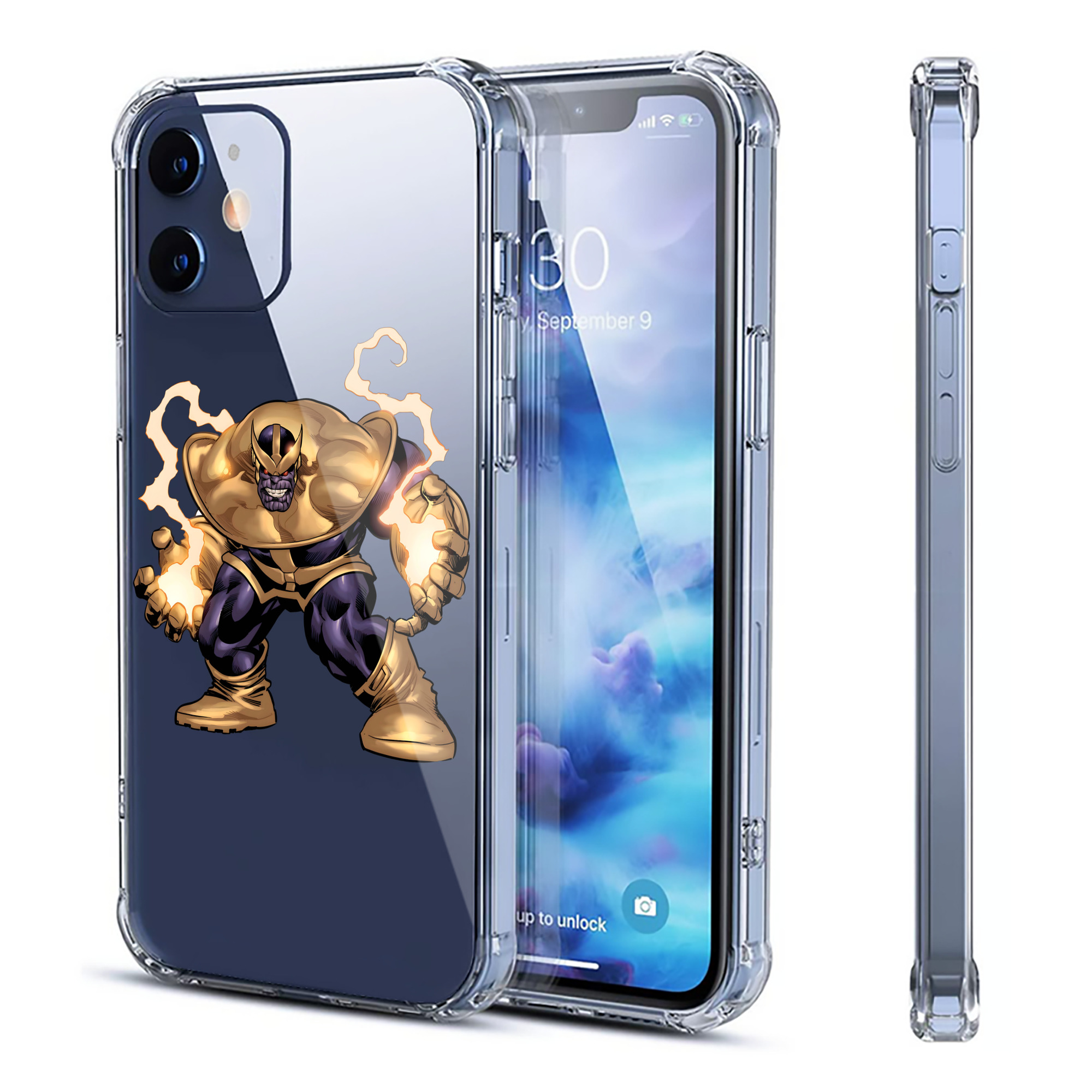 （画像用） アベンジャーズ The Avengers 【iPhone 12シリーズ対応】透明スマホケース（クリアソフトケース）